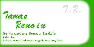 tamas renoiu business card